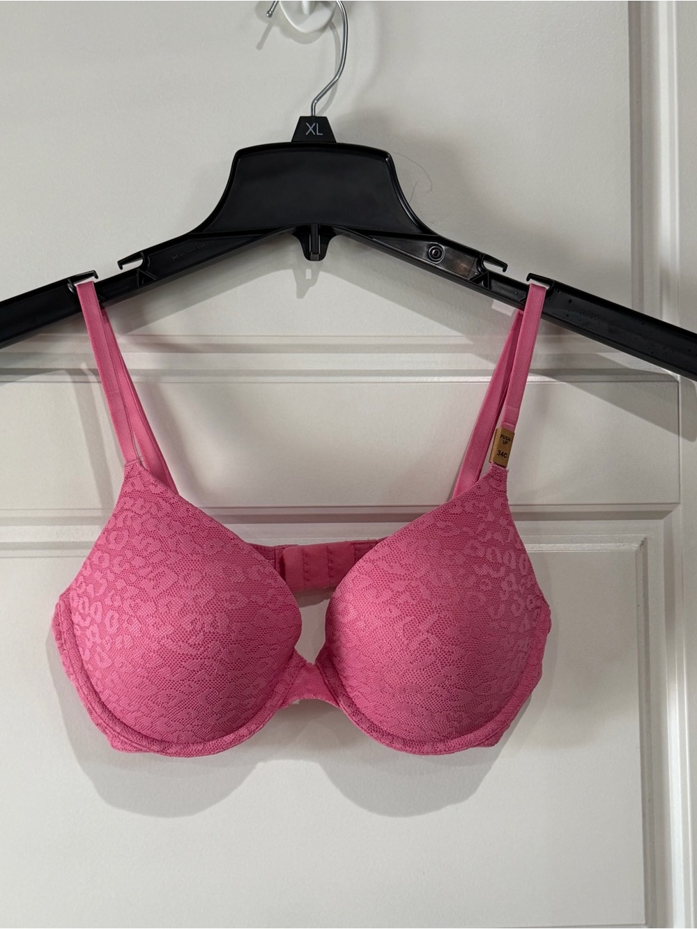 PINK Victoria's Secret Pink Lace Molded T-Shirt Bra
